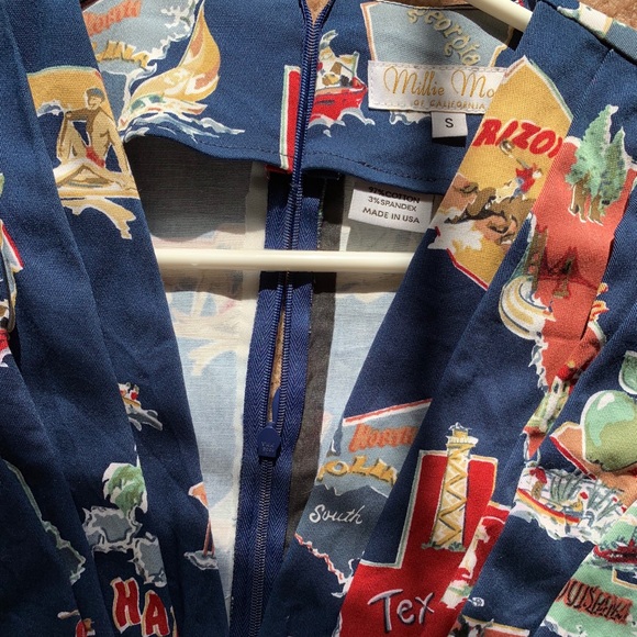 Millie Moore Pinup Wiggle Dress Small - Picture 5 of 11